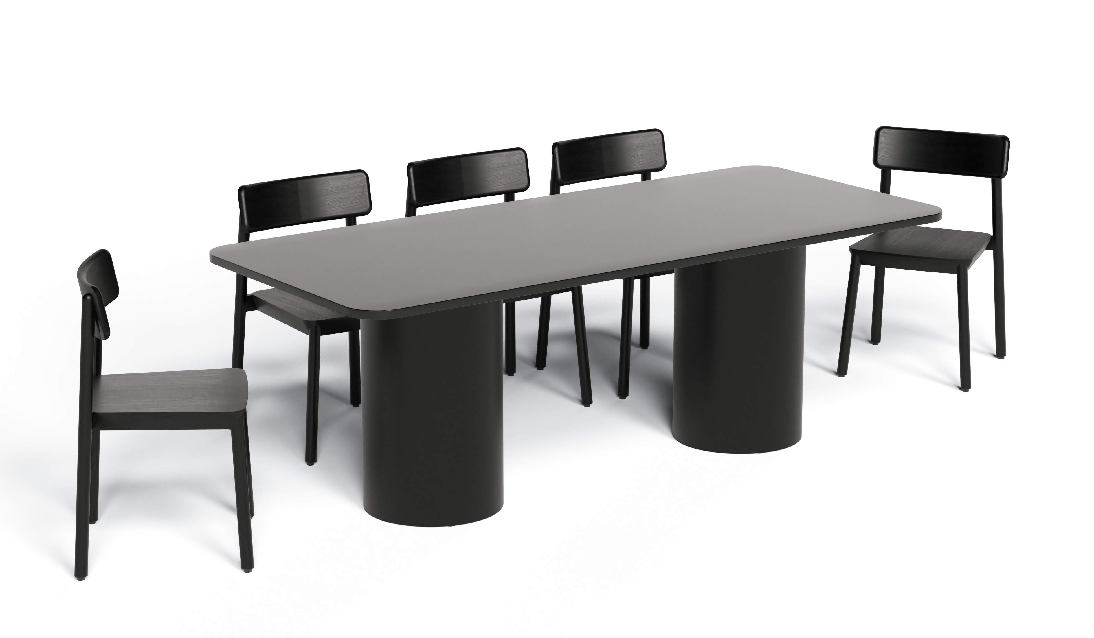 Drum base 400dia 700H | Lucas Dining Chair