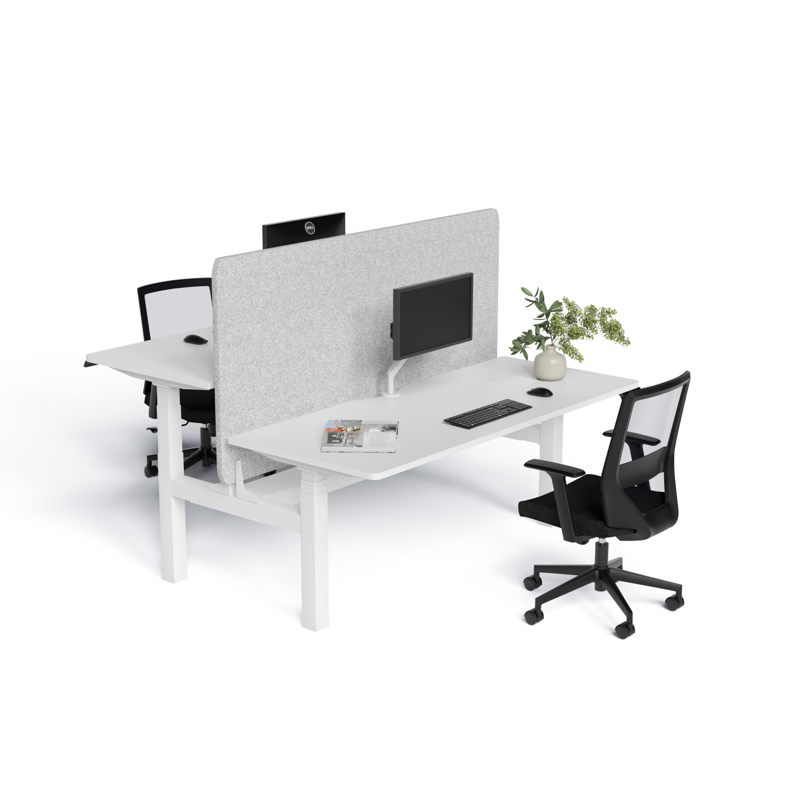 EDE- B2B Square Leg Height Adjustable desk (1)