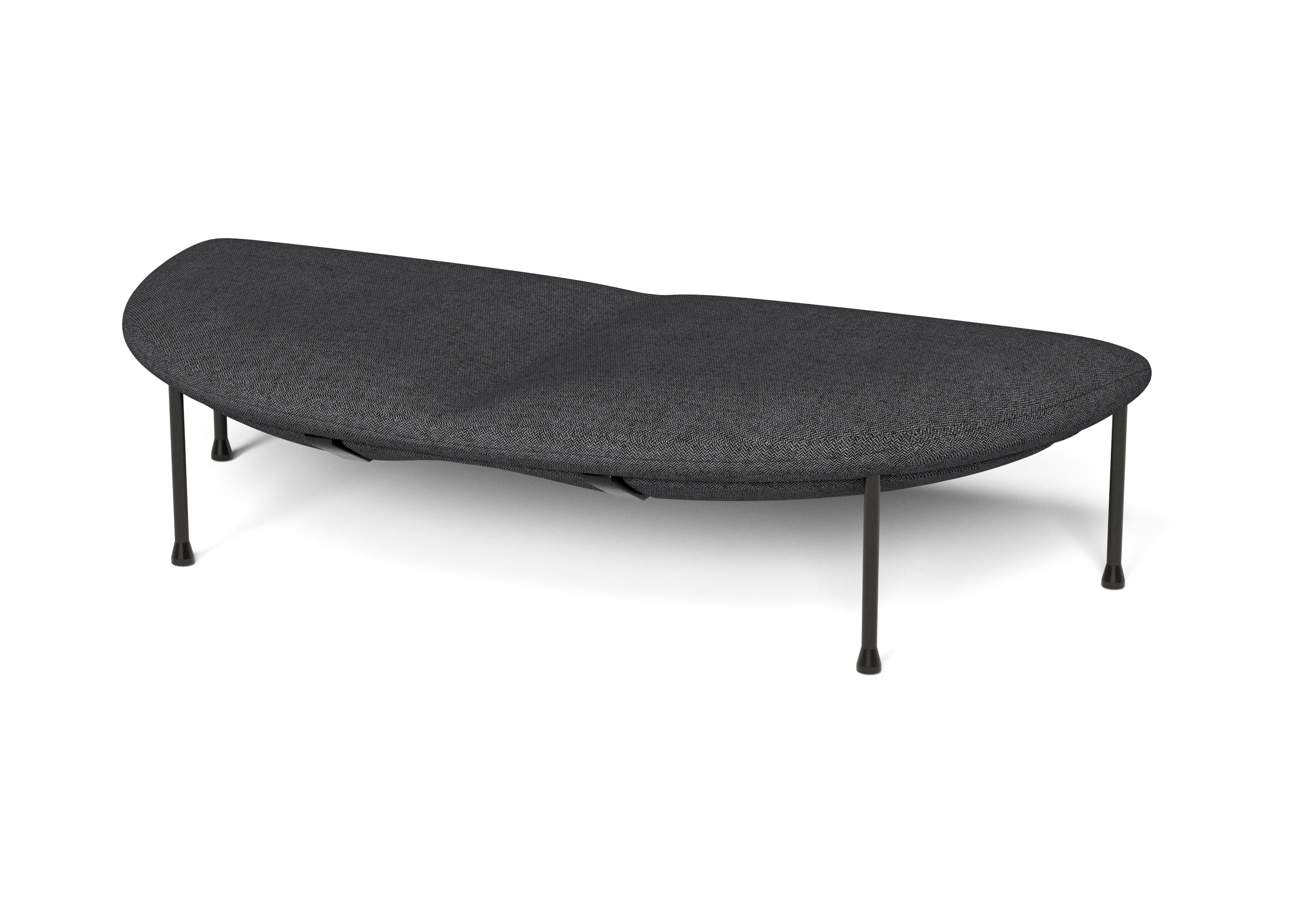 LEVI - Semi circle pouf - Charcoal_edited