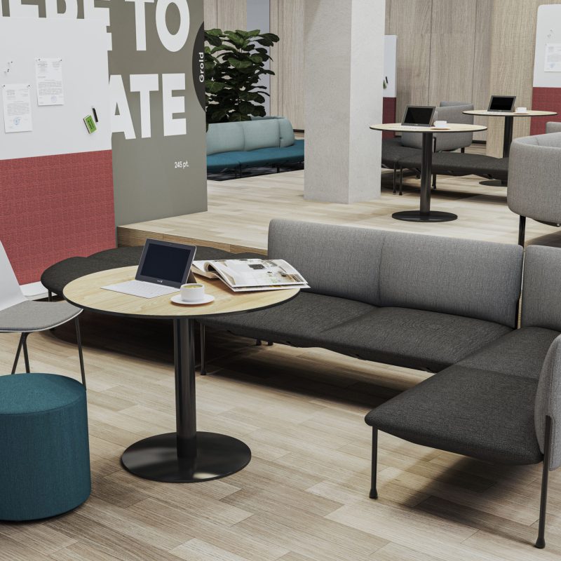 Levi Disc Table and Ottoman Close